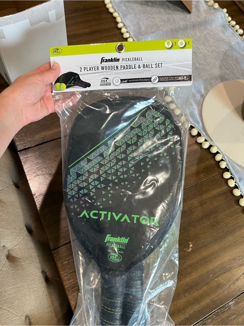 Activator Pickleball Paddle Set - Black & Green